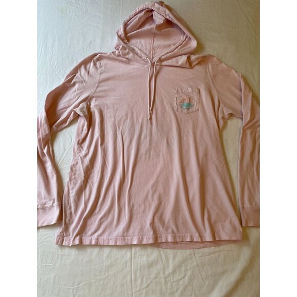 Vineyard Vines Pink Hoodie L Est. 1998 Long Sleeve Soft Cotton Fun Design Unisex - Picture 1 of 9